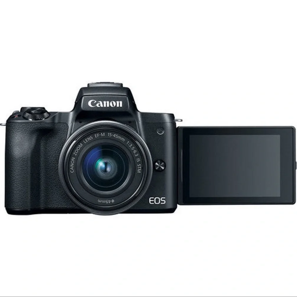 Canon EOS Black Digital Camera with Flip Screen